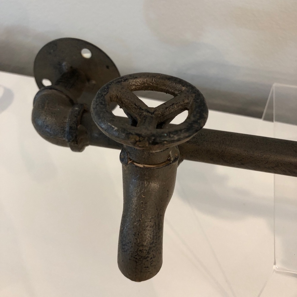 Steampunk boho rustic towel holder.